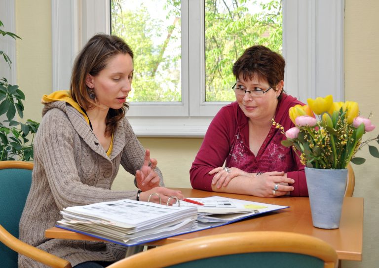 Einzelgespräch Therapie Tagesklinik
